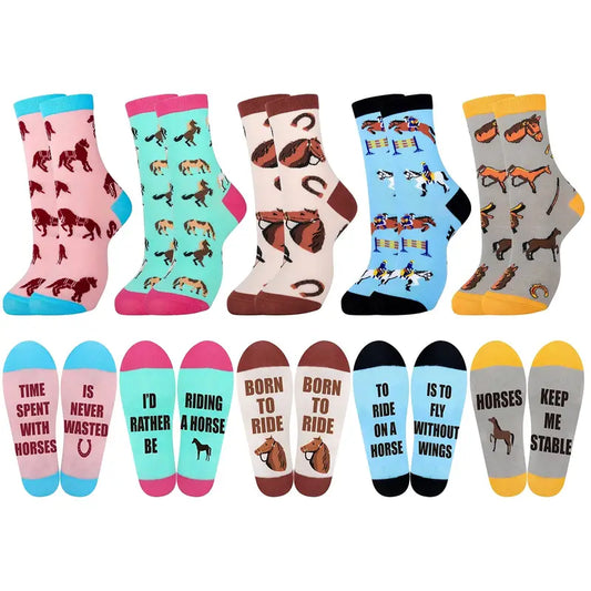 Horses Family Set Socks